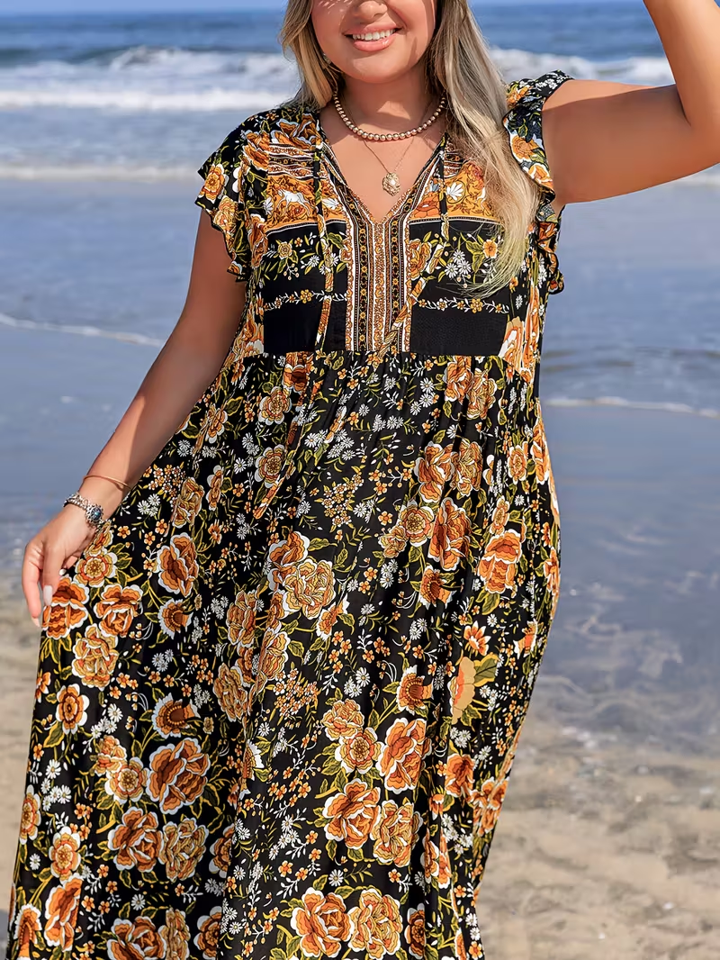 Boho Essence Floral Maxi
