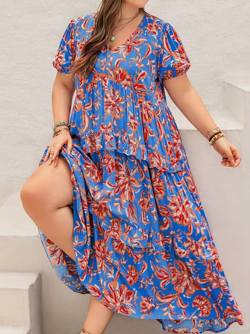 Sunlit Garden Tiered Dress