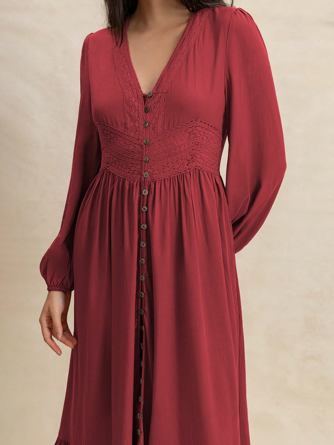 Maribel Vintage Button Maxi