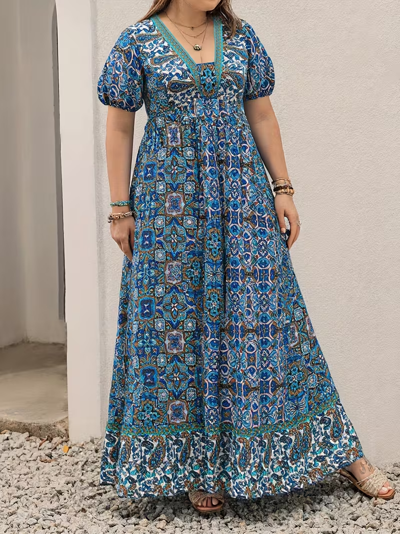 Tropical Tapestry Maxi Dress