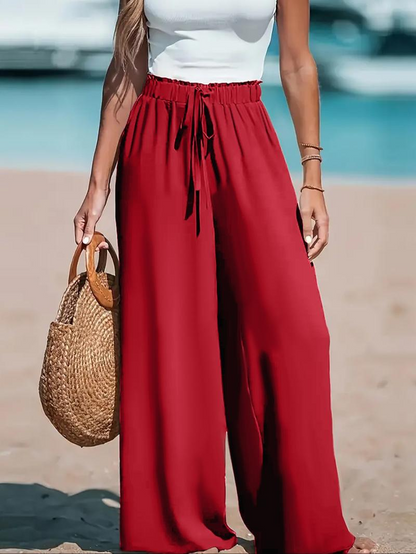 Coastal Breeze  Plus Size Wide-Leg Pants
