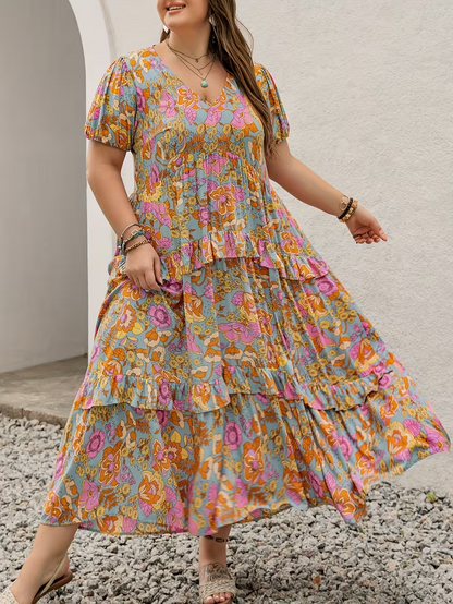 Sunlit Garden Tiered Dress