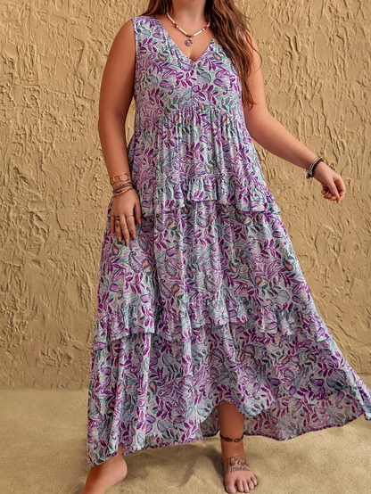 Summer Petals Maxi Dress