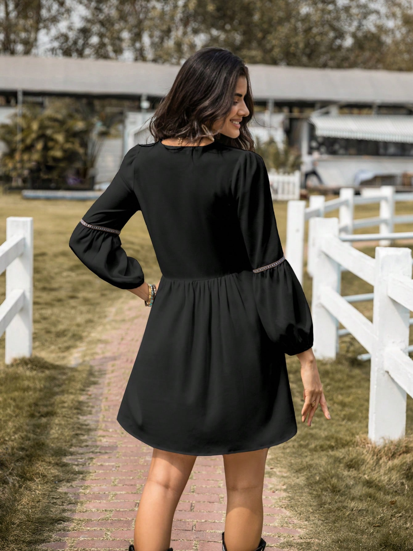 Eden Trail Peasant Dress