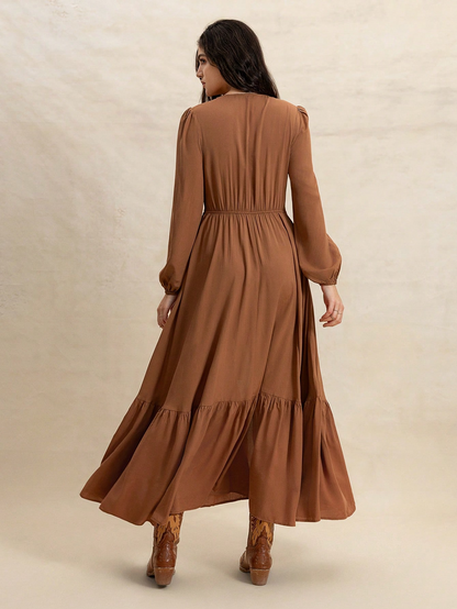 Maribel Vintage Button Maxi