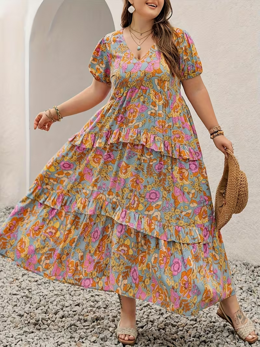 Sunlit Garden Tiered Dress