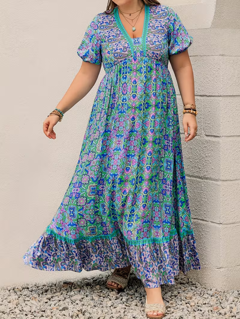 Tropical Tapestry Maxi Dress