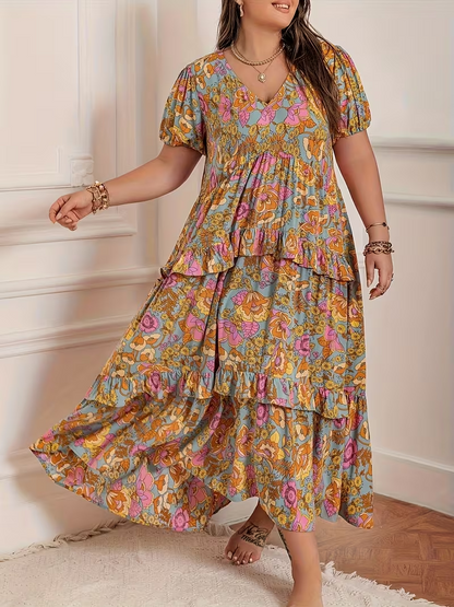 Sunlit Garden Tiered Dress