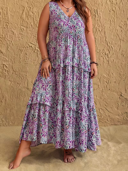Summer Petals Maxi Dress