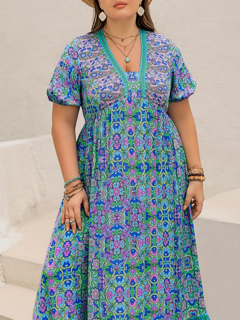 Tropical Tapestry Maxi Dress