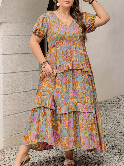 Sunlit Garden Tiered Dress