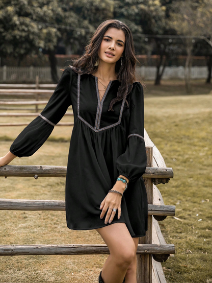 Eden Trail Peasant Dress