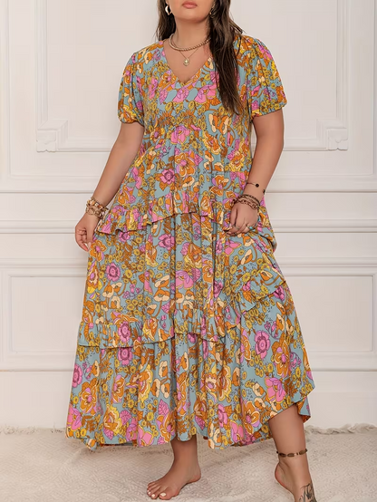 Sunlit Garden Tiered Dress