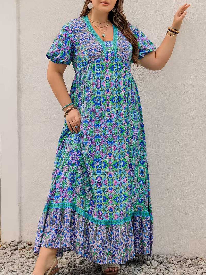 Tropical Tapestry Maxi Dress