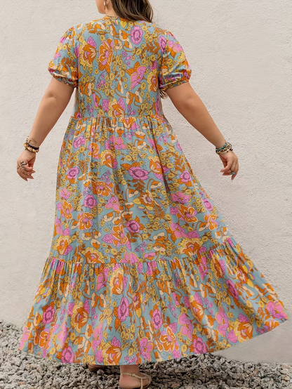 Sunlit Garden Tiered Dress