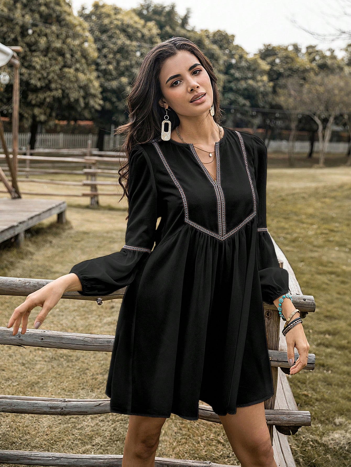 Eden Trail Peasant Dress