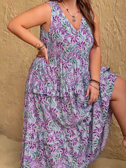 Summer Petals Maxi Dress