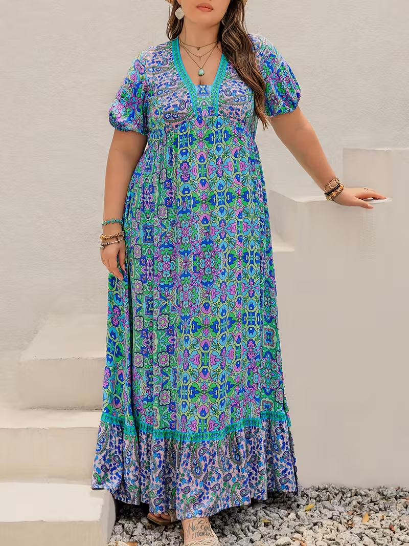 Tropical Tapestry Maxi Dress