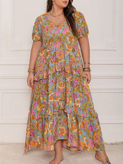 Sunlit Garden Tiered Dress