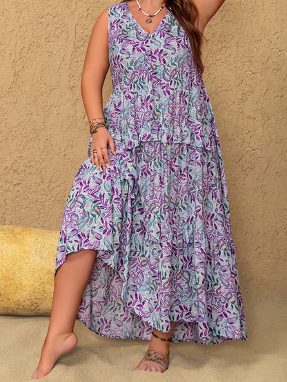 Summer Petals Maxi Dress