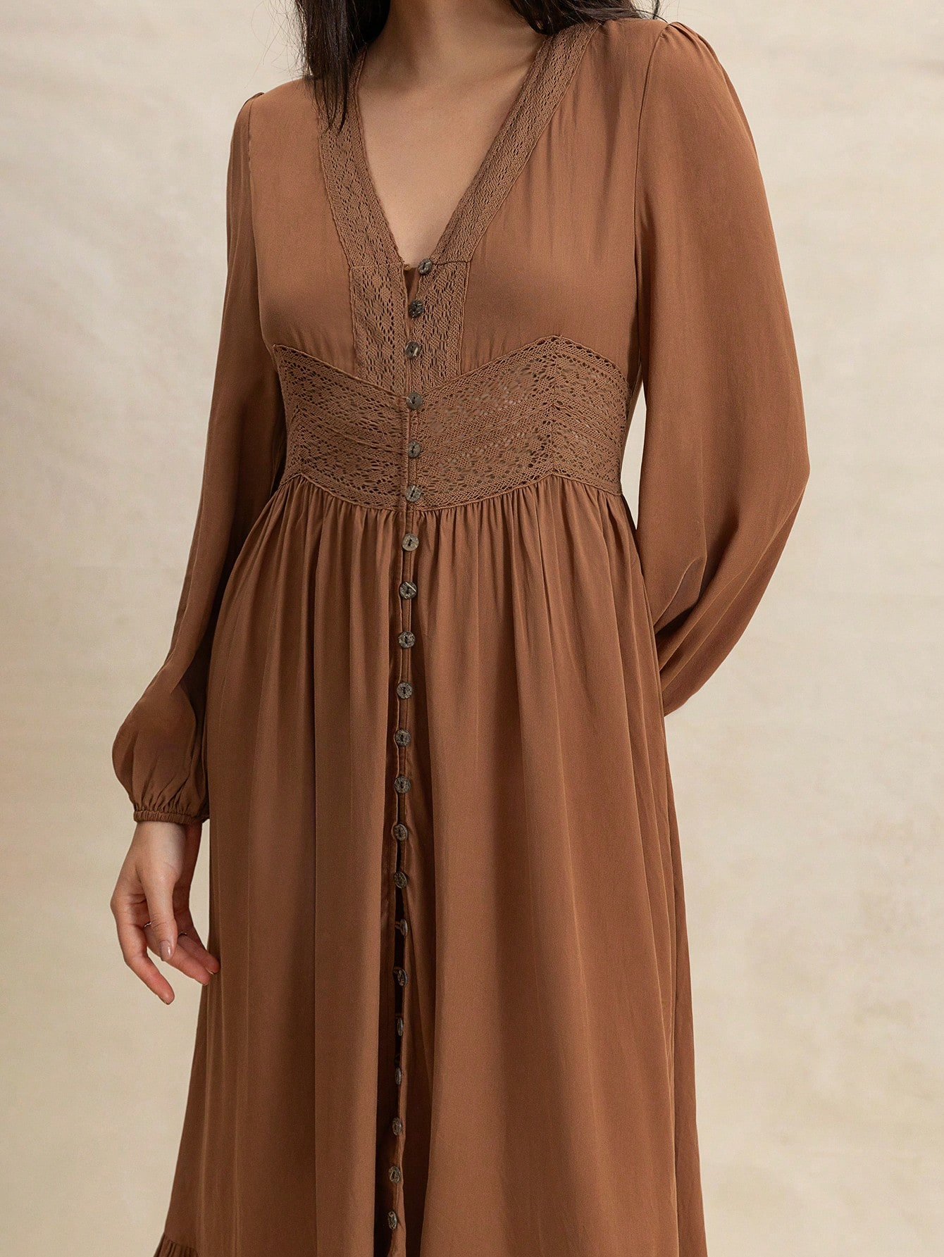 Maribel Vintage Button Maxi