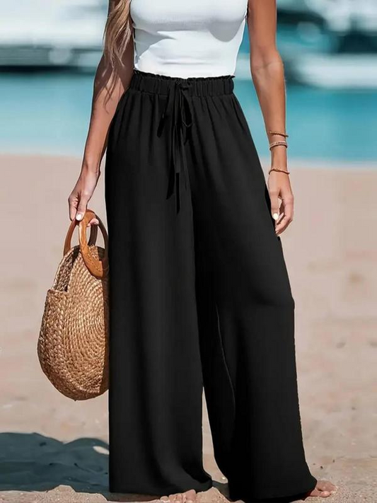 Coastal Breeze  Plus Size Wide-Leg Pants