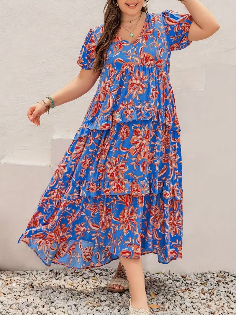 Sunlit Garden Tiered Dress