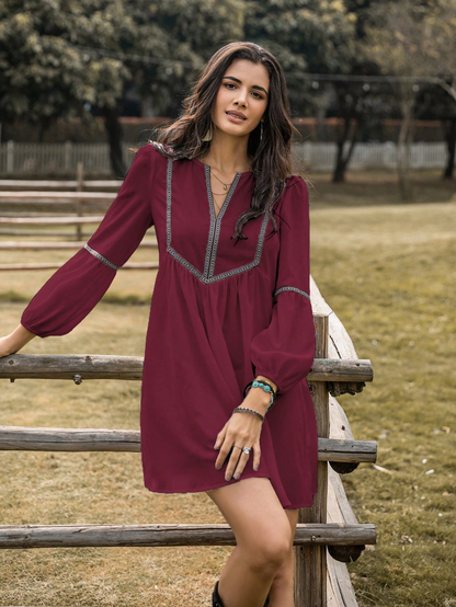 Eden Trail Peasant Dress
