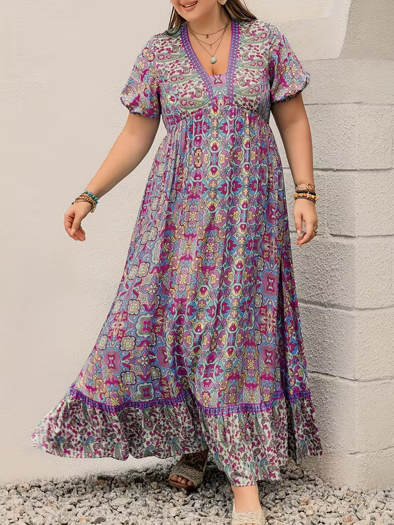 Tropical Tapestry Maxi Dress