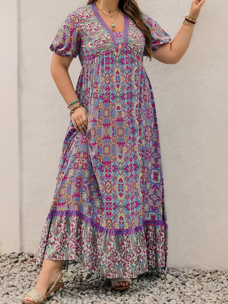 Tropical Tapestry Maxi Dress