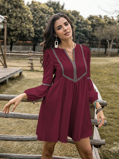 Eden Trail Peasant Dress