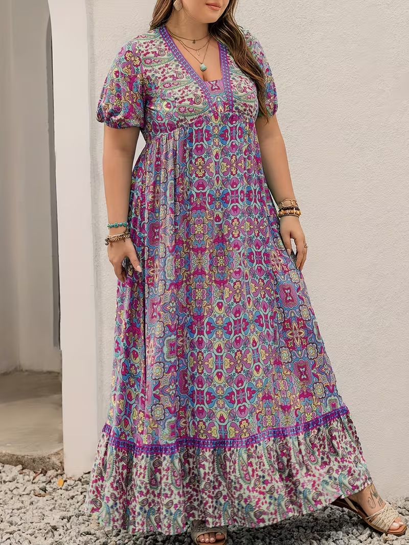 Tropical Tapestry Maxi Dress