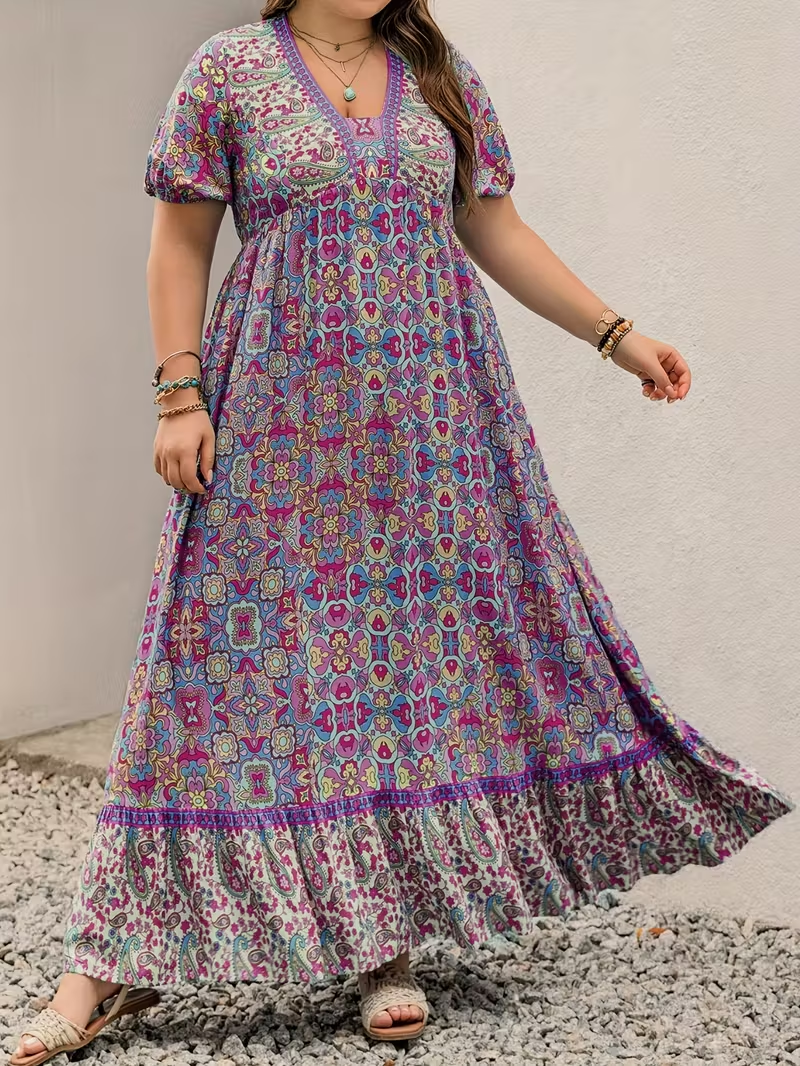 Tropical Tapestry Maxi Dress