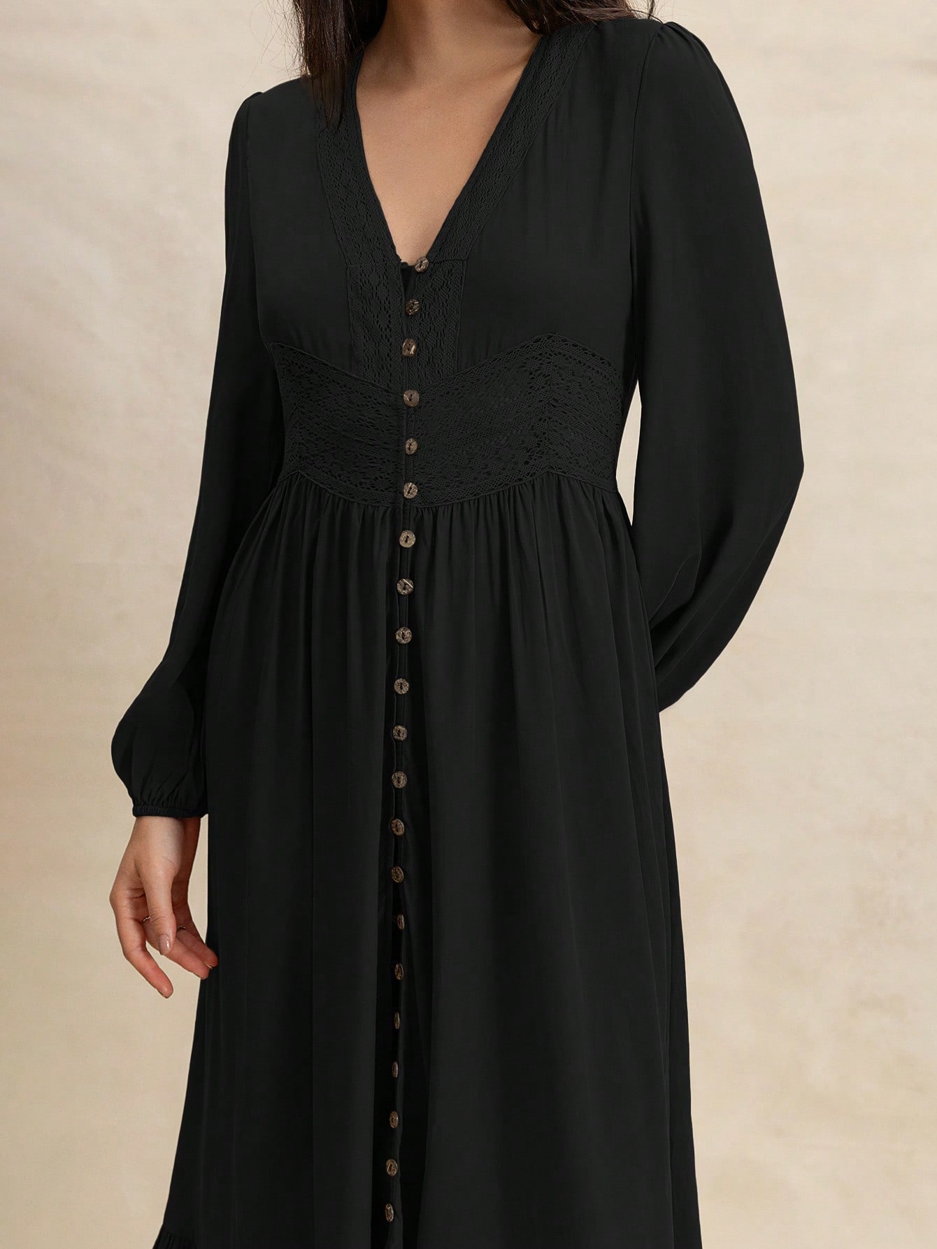 Maribel Vintage Button Maxi