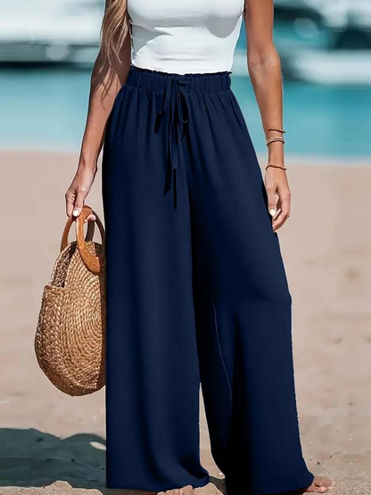 Coastal Breeze  Plus Size Wide-Leg Pants
