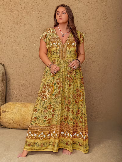 Boho Essence Floral Maxi