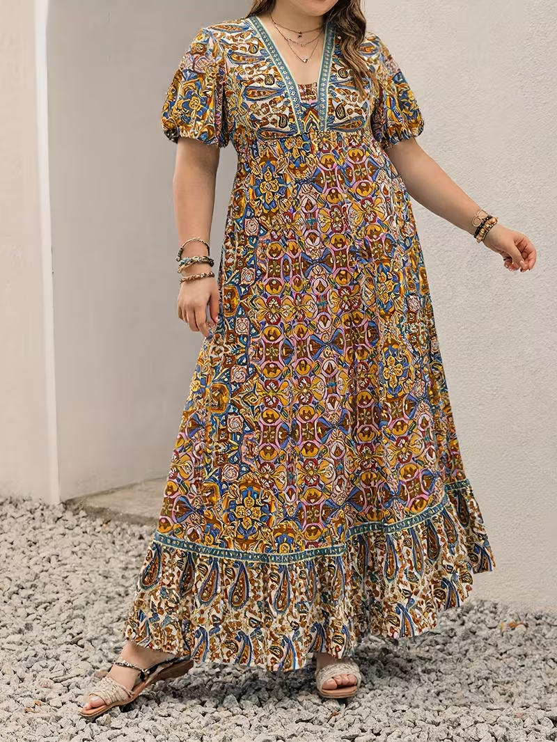 Tropical Tapestry Maxi Dress