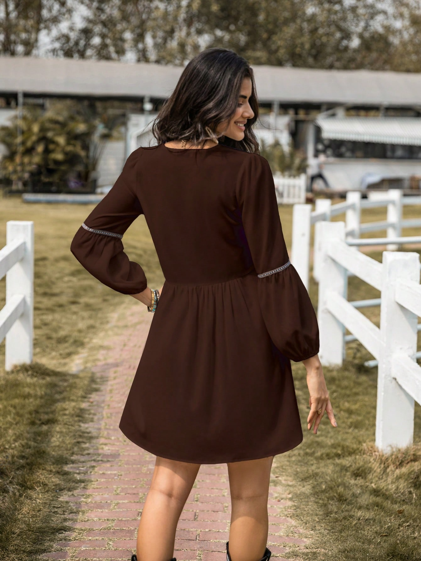 Eden Trail Peasant Dress