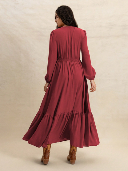 Maribel Vintage Button Maxi
