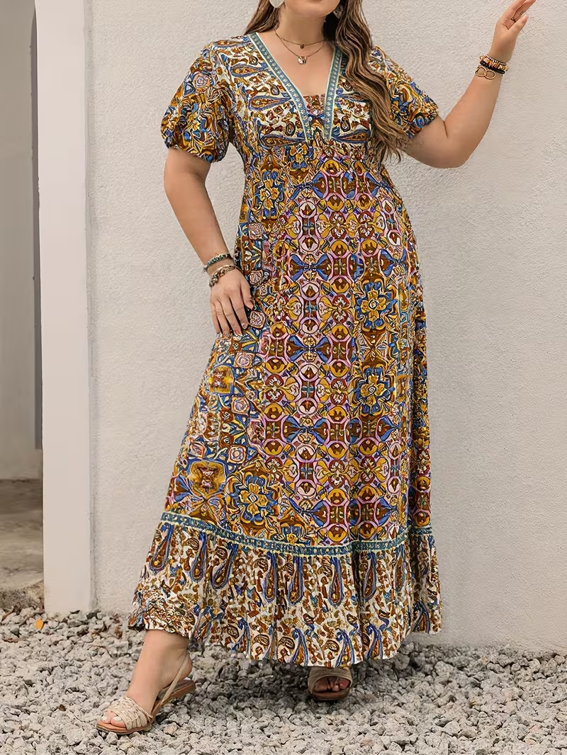 Tropical Tapestry Maxi Dress