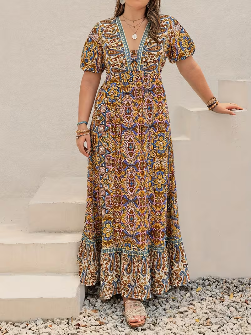 Tropical Tapestry Maxi Dress