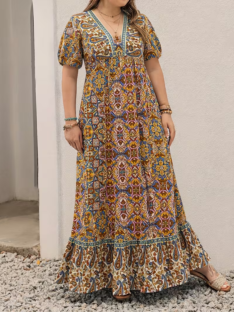 Tropical Tapestry Maxi Dress