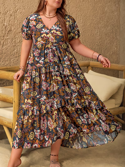 Sunlit Garden Tiered Dress