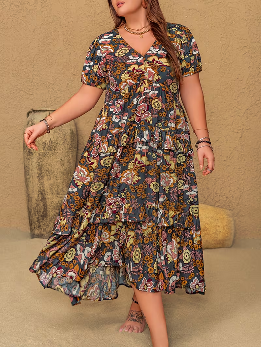 Sunlit Garden Tiered Dress