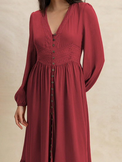 Maribel Vintage Button Maxi