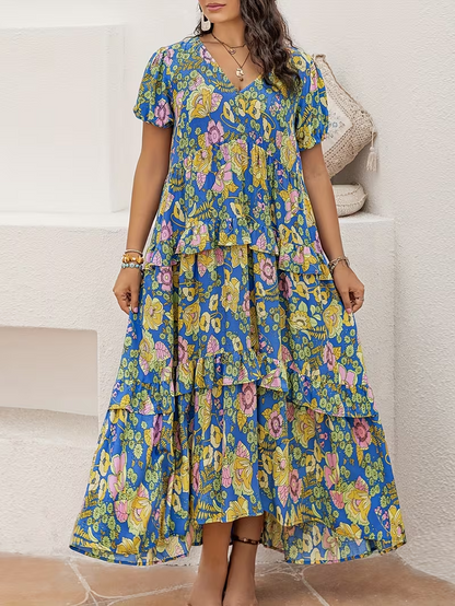 Sunlit Garden Tiered Dress