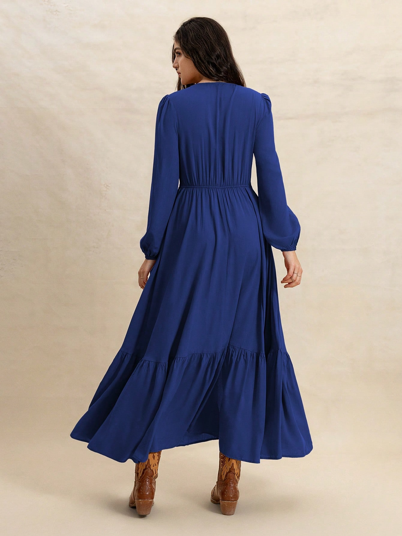 Maribel Vintage Button Maxi