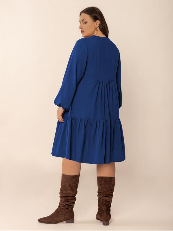Breeze Tiered Button Dress