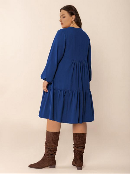 Breeze Tiered Button Dress