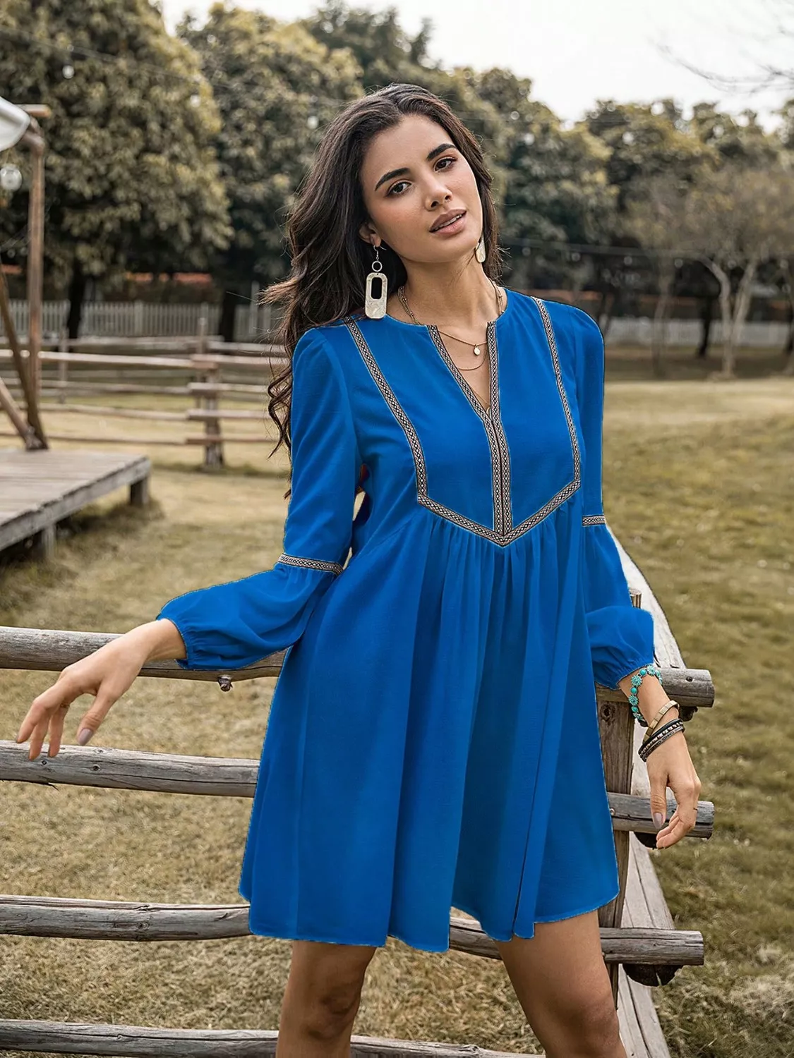 Eden Trail Peasant Dress